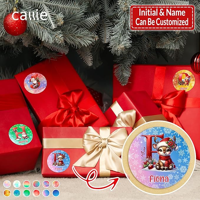 callie Personalized Christmas Stickers - Image 7