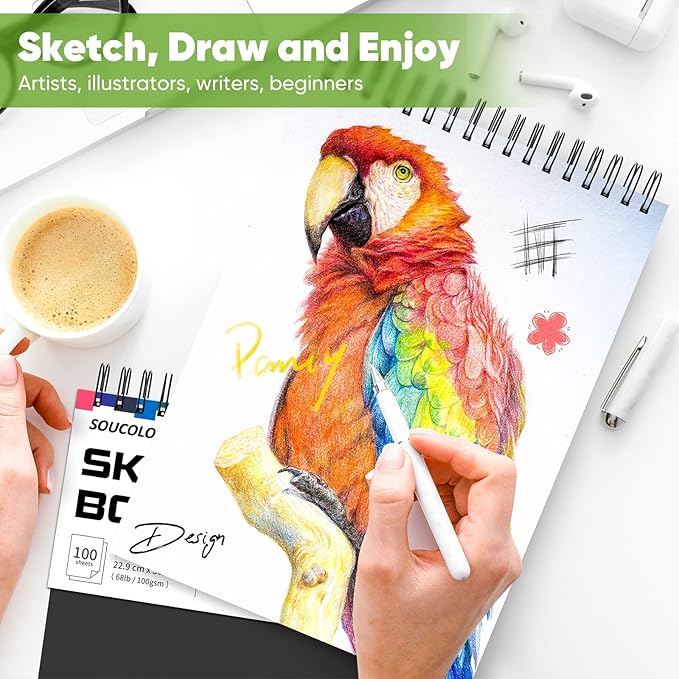 Soucolor Art and Craft Paper for Kids Adults Artists Doodles, School Projects & - Image 6
