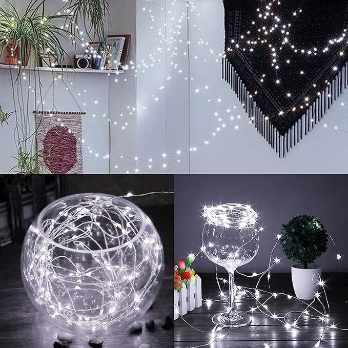 WATERGLIDE 12 Pack Fairy Lights Battery Operated, 7 ft 20 LED Mini String Lights - Image 4