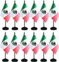 12 Pack Mexico Desk Flags Set, Mexican Small Mini Table Office Flags by BCLin