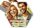 KETABAO – 8" Create Your Own Hexagon Photo Magnet – Customized Magnetic Photo by KETABAOMotorcycleParts