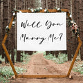 Will You Marry Me Backdrop, Wedding Proposal Backdrop, Will You Marry Me Banner by DEVONDESIGN