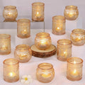 DARJEN 24Pcs Gold Votive Candle Holders by DARJEN