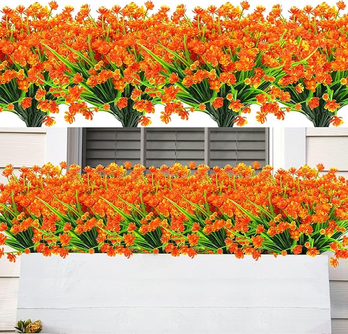 AmyHomie 20 Bundles Artificial Fall Flowers - Image 8