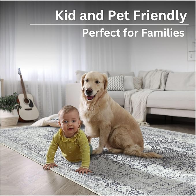 Bloom Rugs Washable Non-Slip 4' x 6' Rug - Image 9