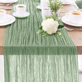 1-Pack Sage Green Cheesecloth Table Runners – 10FT Boho Rustic Gauze Fabric by Unknown