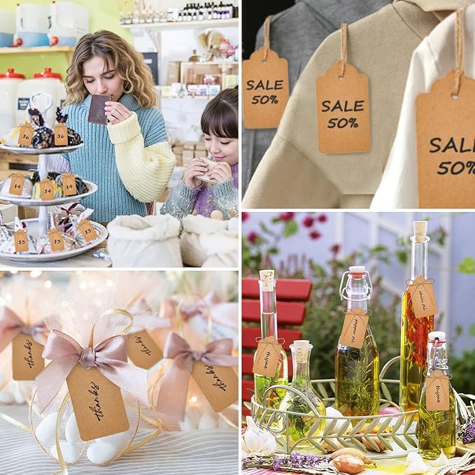 SallyFashion 200pcs Gift Tags - Image 4