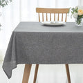 maxmill Rectangular Tablecloth Linen Texture Stain Proof Waterproof Wrinkle by maxmill
