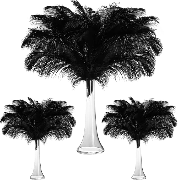 Maitys 90 Pcs Large Natural Ostrich Feathers Bulk 14-16 Inch 12-14 Inch 10-12 by Maitys