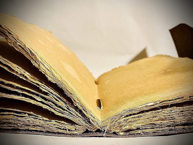 cuero 3 Moon Blue Lapiz Embossed Vintage Leather Journal | 240 Pages of Antique - Image 5