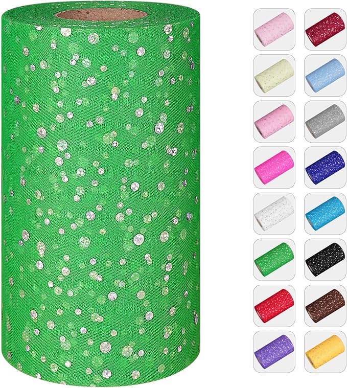 Glitter Tulle Rolls by ICOSHOW