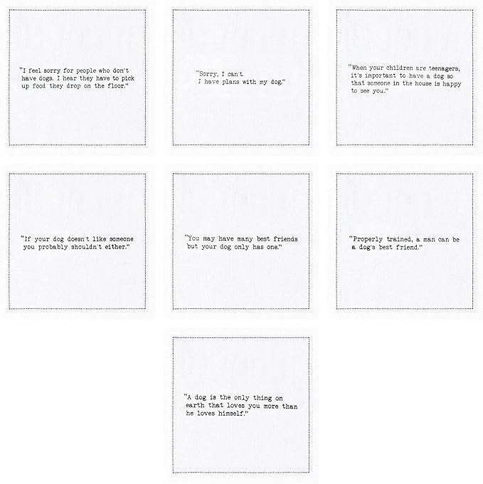 FIVE STAR NAPKINS Dog Quotes, Beverage Napkins, Bar Napkins, Cloth Napkins - Image 4