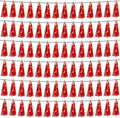 6P Red Foil Fringe Metallic Tassel Streamers Banner Tassel Garland by HYSILLA