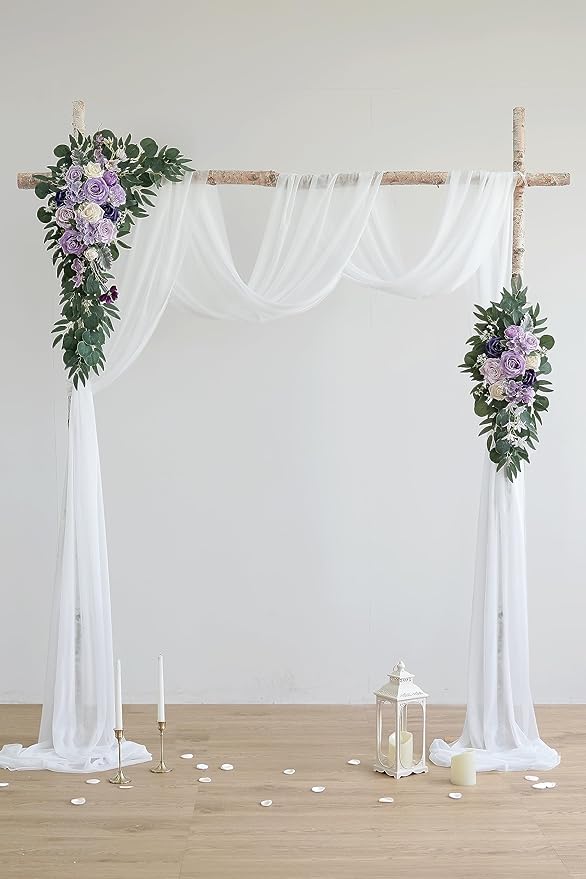 Lilac Artificial Wedding Arch Flowers Kit - Image 2