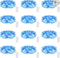 Lakumu 12 Pack Fairy Lights Battery Operated -7FT 20LED String Lights Silver by Lakumu