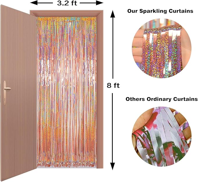Foil Fringe Curtains Party Decorations - Image 3