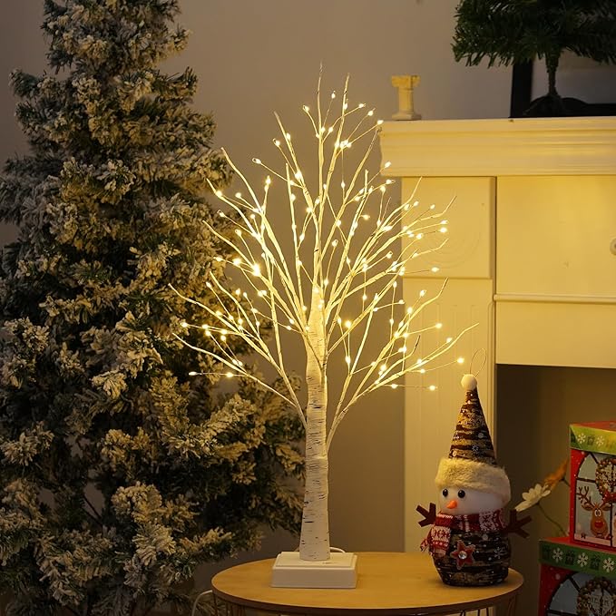 144 LED Birch Tree Lights with Remote Control, DIY Artificial Tree Lamp with - Image 5