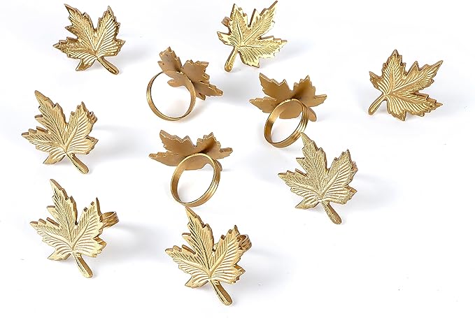 Napkin Rings, Shiny Metal Napkin Rings - Image 8
