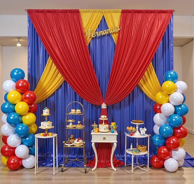 10x10ft Shimmer Royal Blue Sequin Backdrop Curtain - Image 4