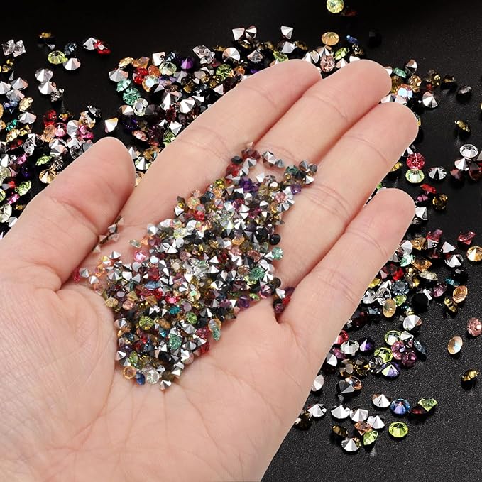 PATIKIL 14000Pcs Wedding Table Scatter Confetti Crystals 3mm Acrylic Diamonds - Image 4