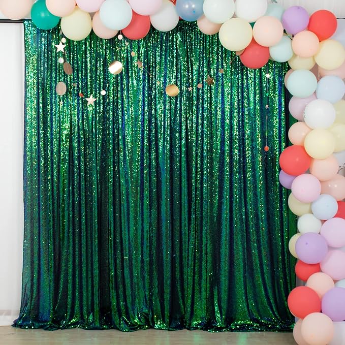 ShiDianYi Iridescent Green Sequin Backdrops - Image 2