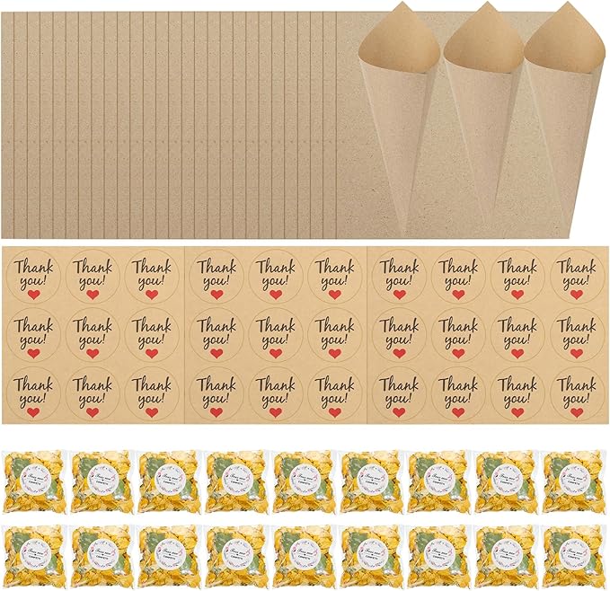 PATIKIL Dried Flower Confetti Cones - Image 8