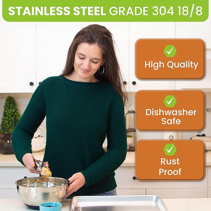 Spring Chef Small 1 Tablespoon Stainless Steel Cookie Scoop - Image 2