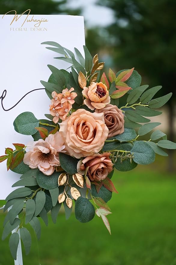 Wedding Sign Faux Flower Swag for Ceremony Party Reception Entrance Floral - Image 7