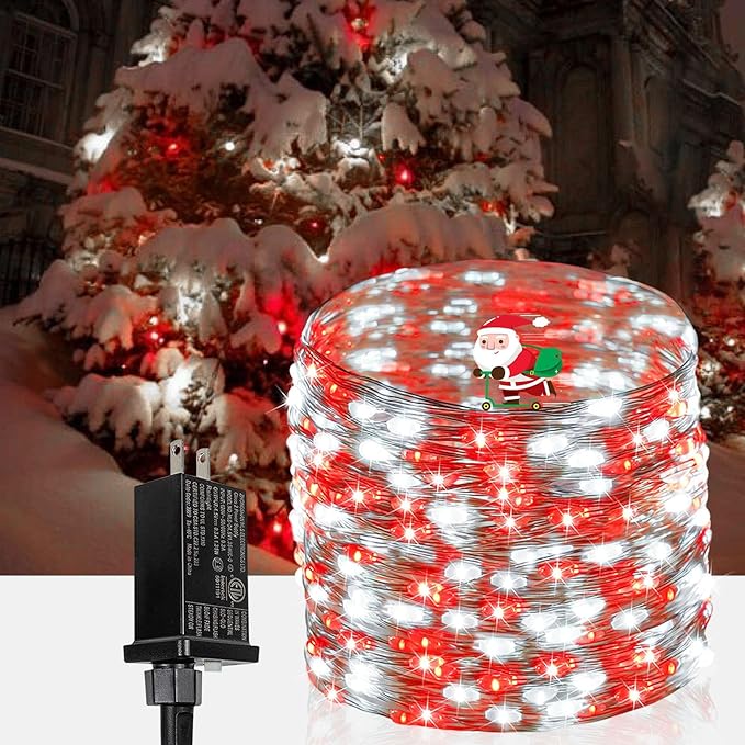 66Ft 200 LED Fairy Lights Plug in, Waterproof String Lights Outdoor & Indoor 8 by BHCLIGHT