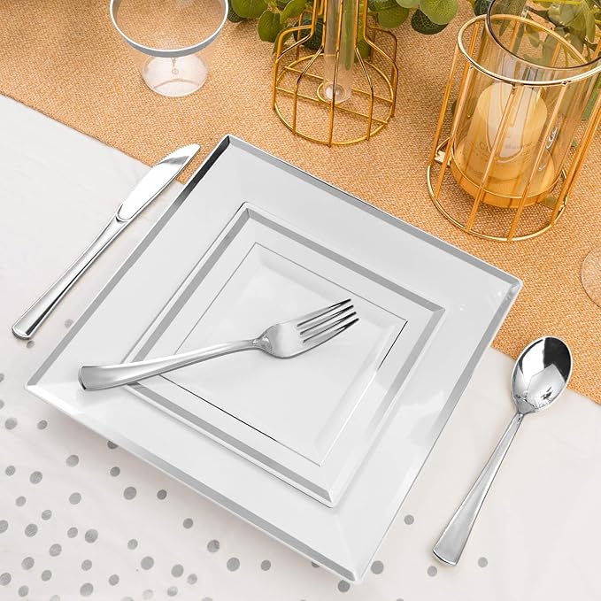 Goodluck 352 Piece Silver Dinnerware Set - Image 2