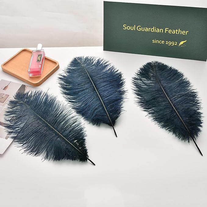 Ballinger Navy Blue Ostrich Feathers Plumes - Image 6