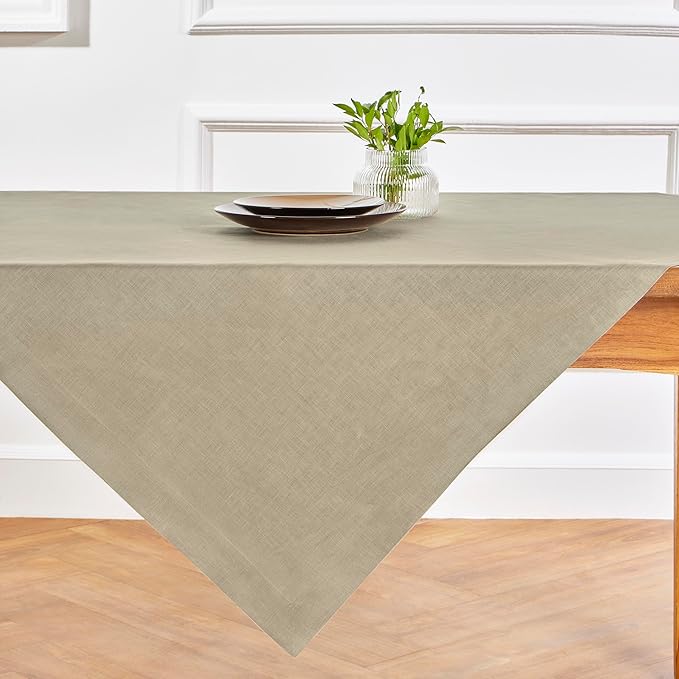 Solino Home Linen Square Tablecloth 52 x 52 Inch - Image 2