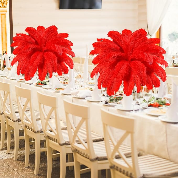 80 Pcs Large Natural Ostrich Feathers Plumes 14-16 Inch Bulk - Image 4