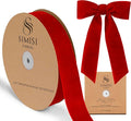 Red Velvet Ribbon 1.5'' 25 Yards by SIMISIRIBBON
