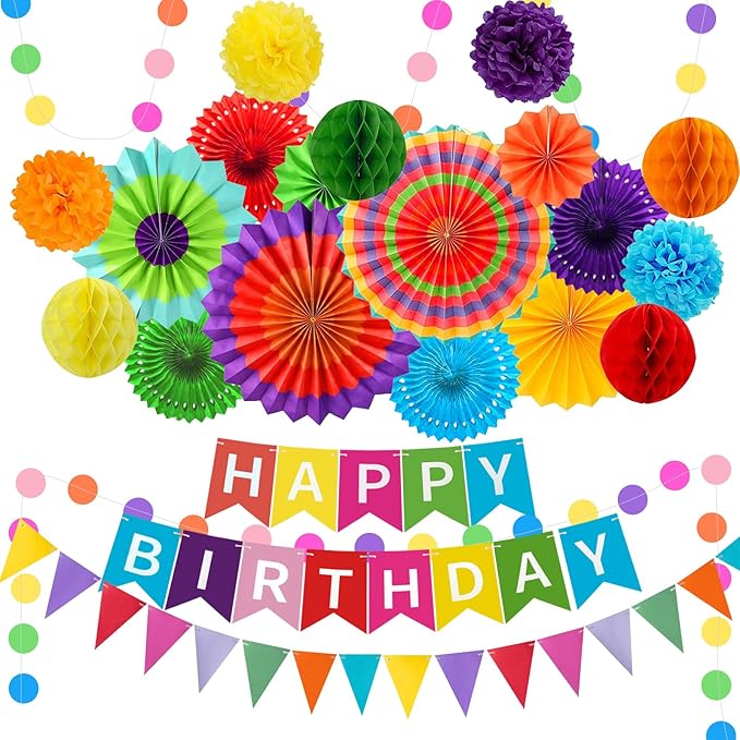 Colorful Birthday Decorations by Marwey