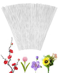 50 PCS FIVEIZERO 16 Gauge White Floral Wire Stems by FIVEIZERO