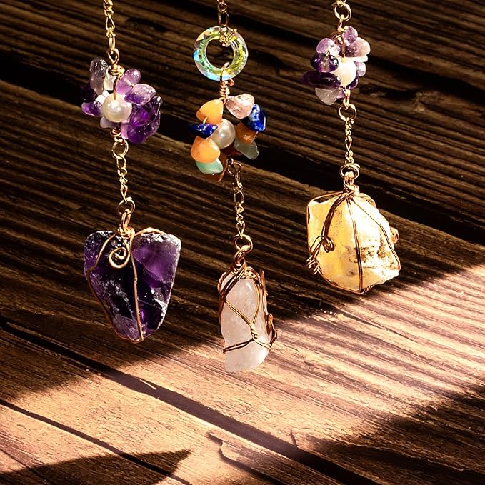 TUOKING Colorful Crystal Moon Suncatchers - Image 5