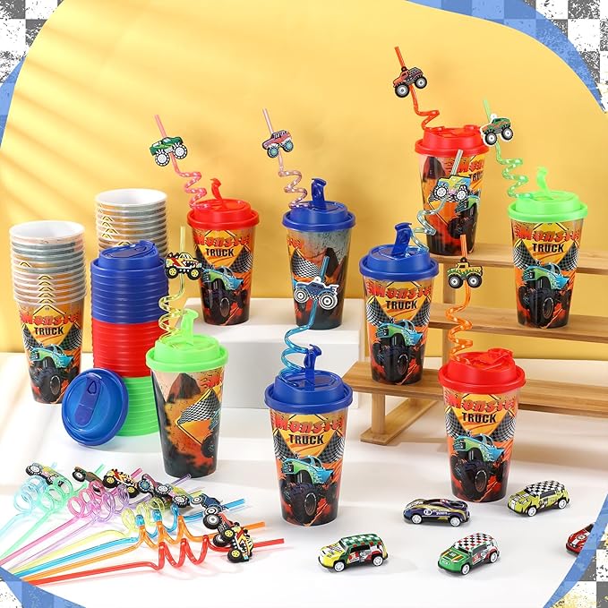Yungyan 36 Sets Monster Truck Party Favors Goodie Cups - Image 5