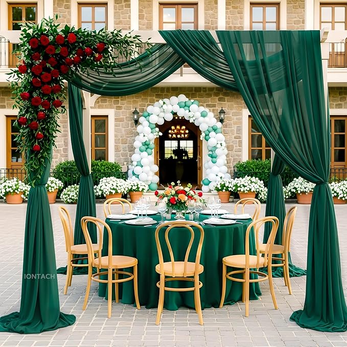 Wedding Arch Draping Fabric 29" x 19Ft Sheer Drapes - Image 6