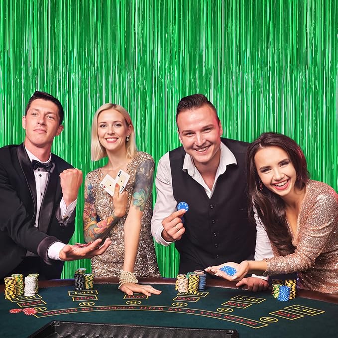 Green Foil Curtain Backdrop - Image 4