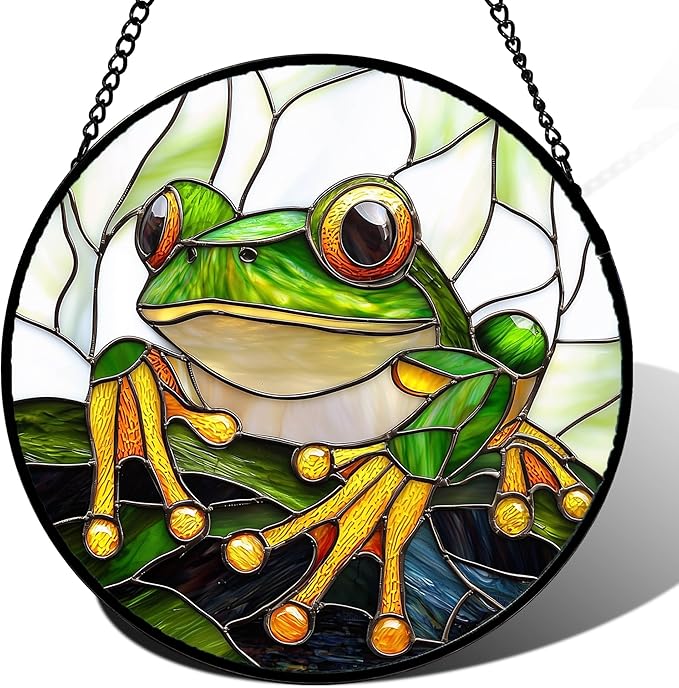 Stained Glass Window Hanging, and Mom 14.9x14.9 in by DASTOLL