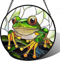 Stained Glass Window Hanging, and Mom 14.9x14.9 in by DASTOLL