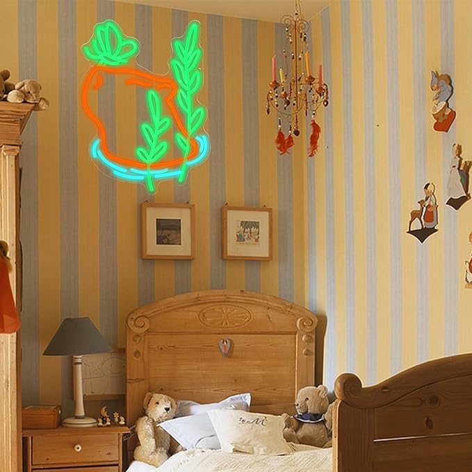 LISIGNVE Capybara Swim Neon Sign Butterfly Led Sign Dimmable Switch Cartoon - Image 6
