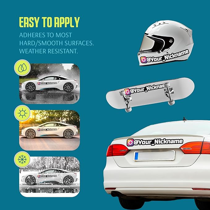 Custom Social Media Vinyl Lettering - Image 4