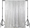 ShinyBeauty Photobooth Background Choice-4FTx7FT-Silver-Sequin backdrops by ShinyBeauty