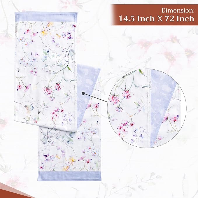 Maison d' Hermine Table Runner 100% Cotton Double Layer Table Runners 72 inches - Image 4