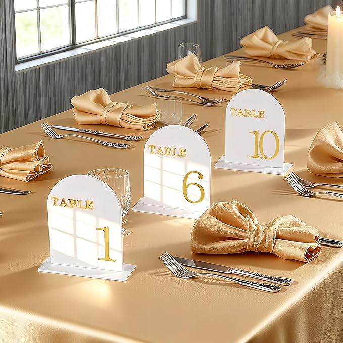 Arch Wedding Table Numbers 1-10 - Image 8