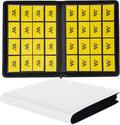 Premium 1000+ Pockets Card Binder, 16 Pockets Card Binder Ringless Side Loading by MORABTO