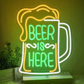 Beer Is Here Neon Sign for Wall Decor Bar Neon Light Beer Led Neon Signs by Xixkilly