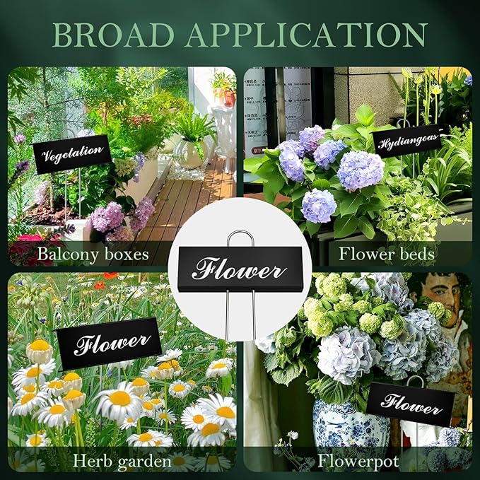 50 Pack Metal Plant Labels for Outdoor Garden Waterproof Plant Markers - Image 3
